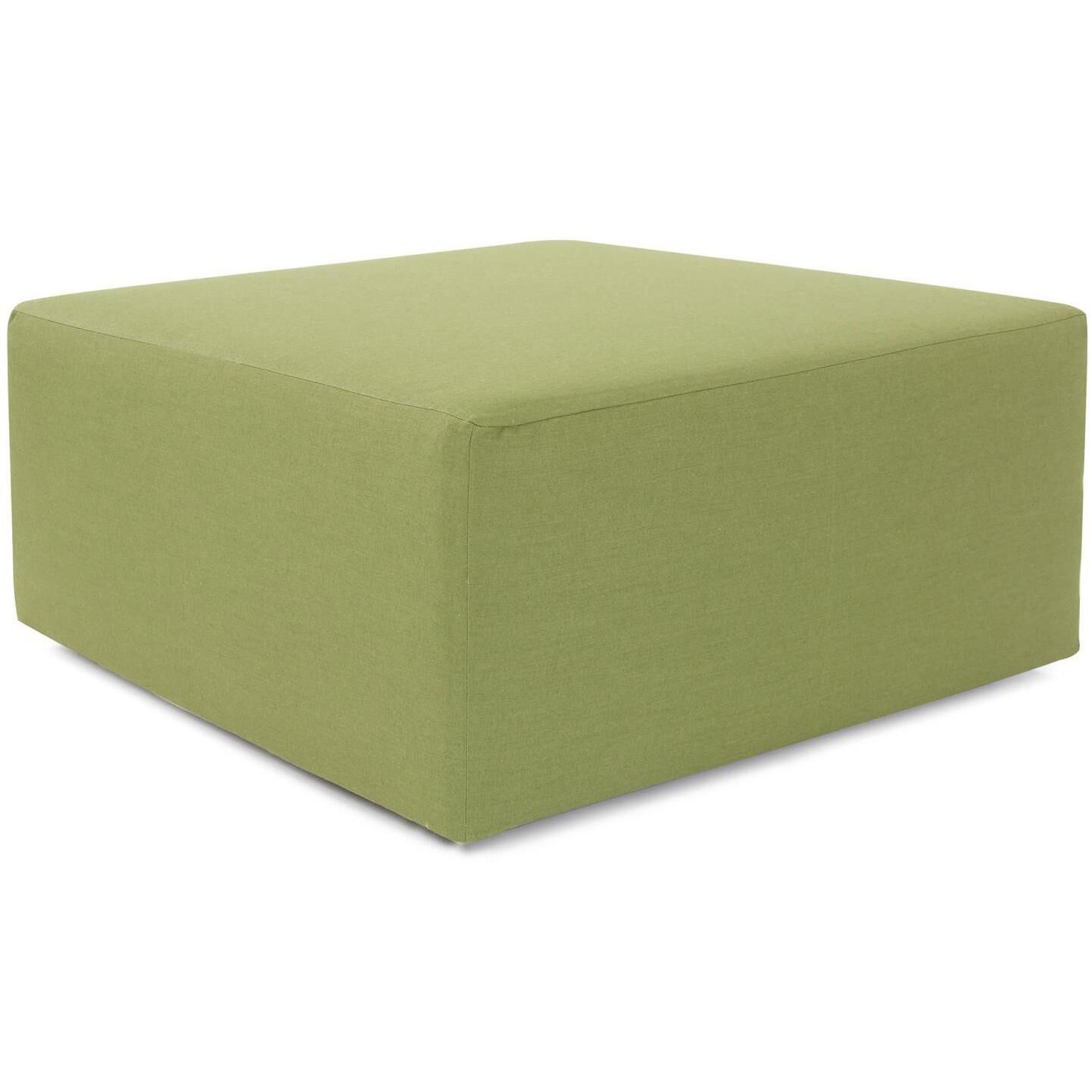 Universal 17 inch Moss Outdoor Ottoman, 36in Square, The Seascape Collection