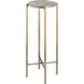 Watkins 24 X 9 inch Antique Brass and Gray Agate Accent Table