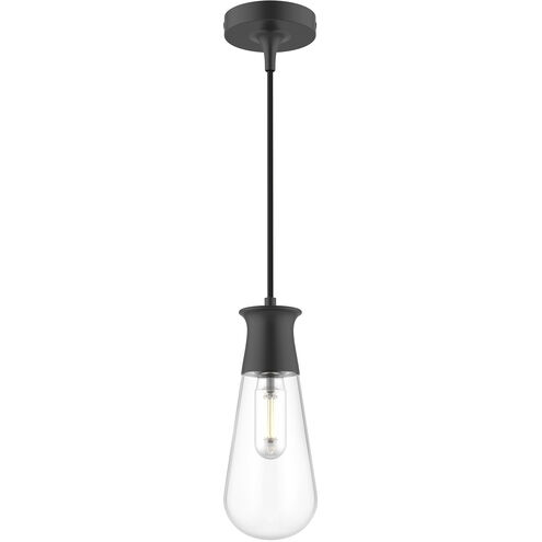 Alora Mood Marcel 1 Light 4.38 inch Matte Black Pendant Ceiling Light
