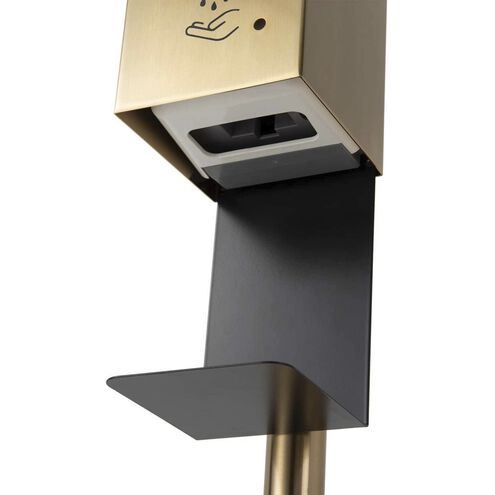 Hand Sanitizer Brushed Brass Floor Despenser