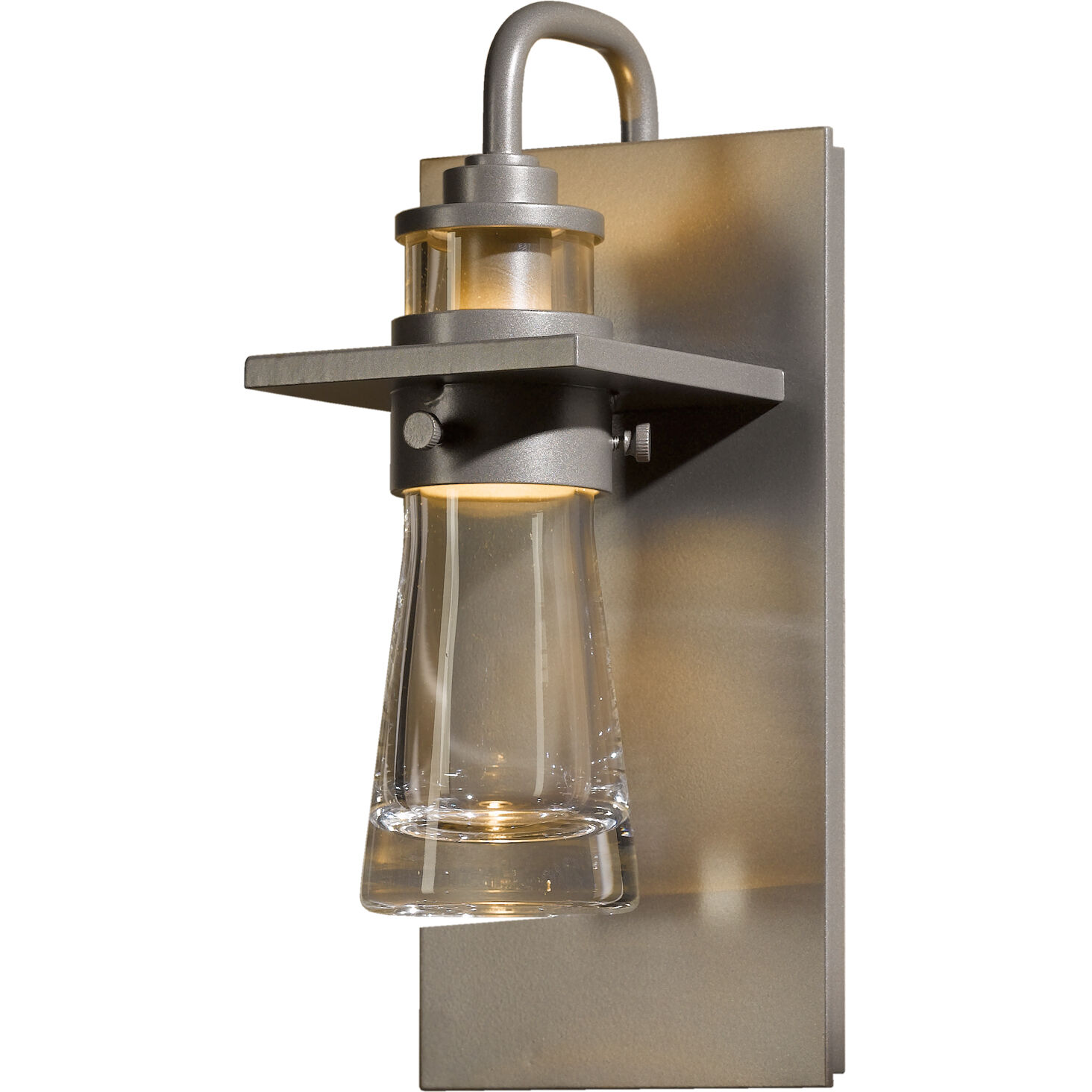 Erlenmeyer 1 Light 11.2 inch Coastal Burnished Steel Outdoor Sconce, Medium
