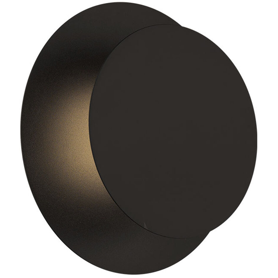 Moonglow Wall Sconce Wall Light in 2700K, Black, dweLED