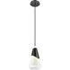 Aimie 1 Light 7 inch Matte Black Pendant Ceiling Light