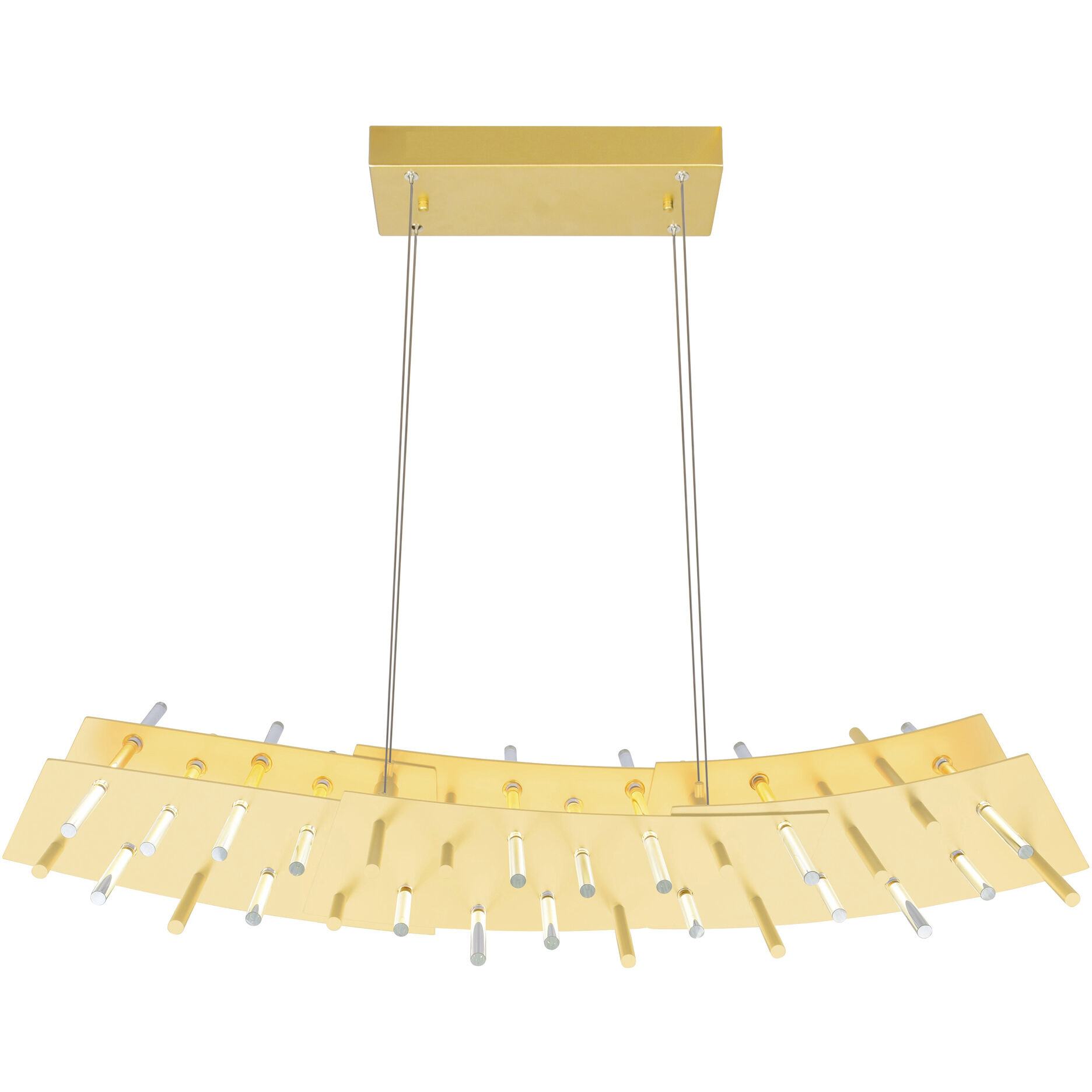 Gondola LED 40 inch Satin Gold Island/Pool Table Light Ceiling Light