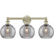 Edison Athens Deco Swirl 3 Light 26 inch Antique Brass Bath Vanity Light Wall Light