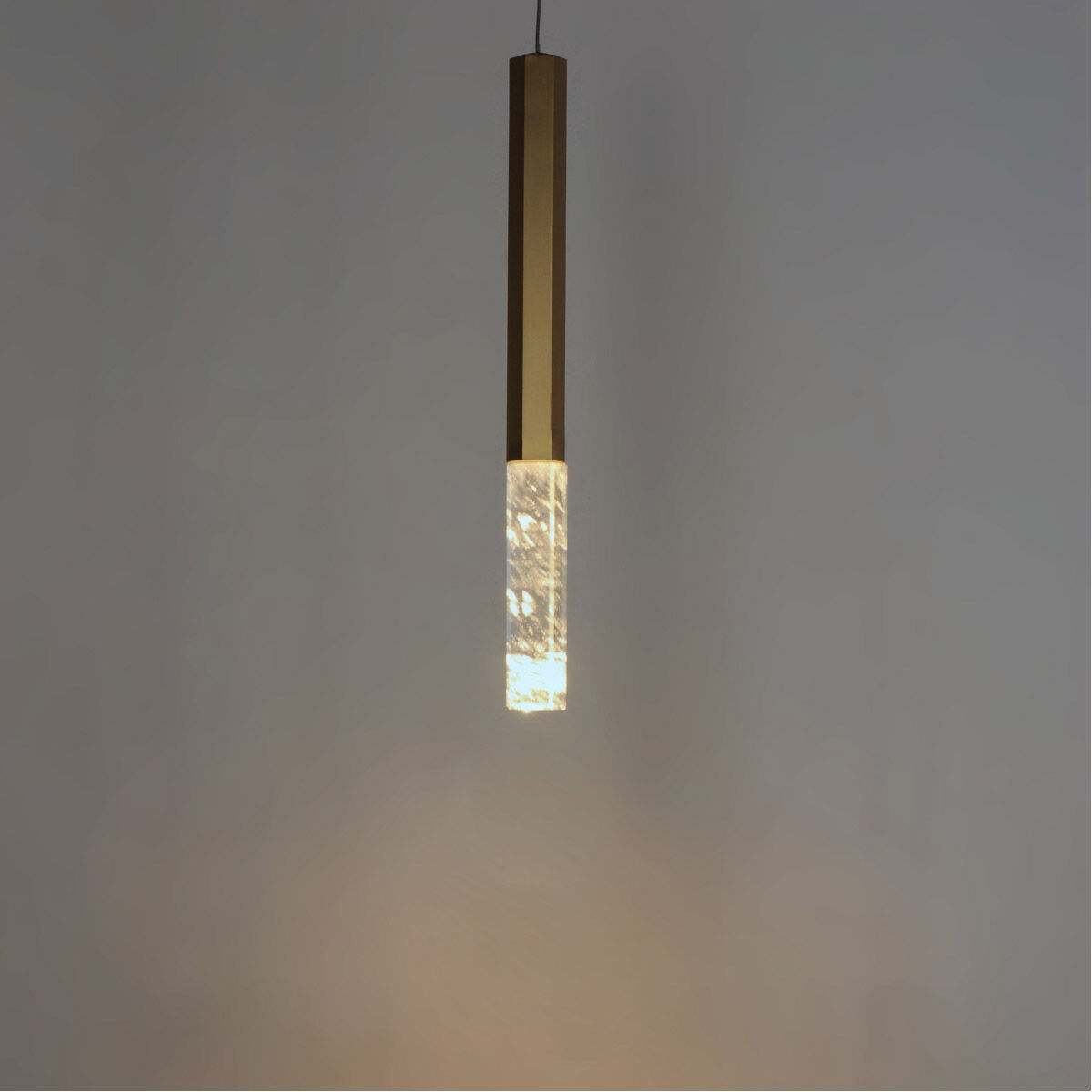 Diaphane LED 1.5 inch Gold Single Pendant Ceiling Light