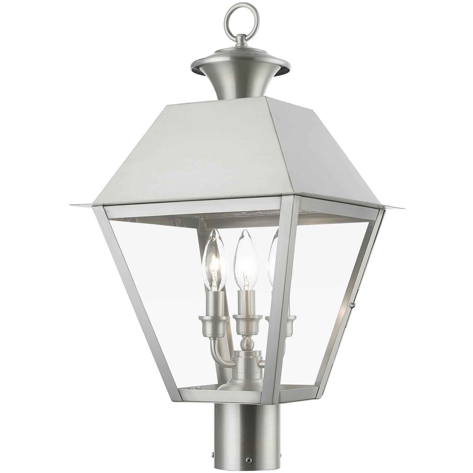 Wentworth 3 Light 12.00 inch Post Light & Accessory