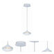 Espace 1 Light 6 inch White Pendant Ceiling Light