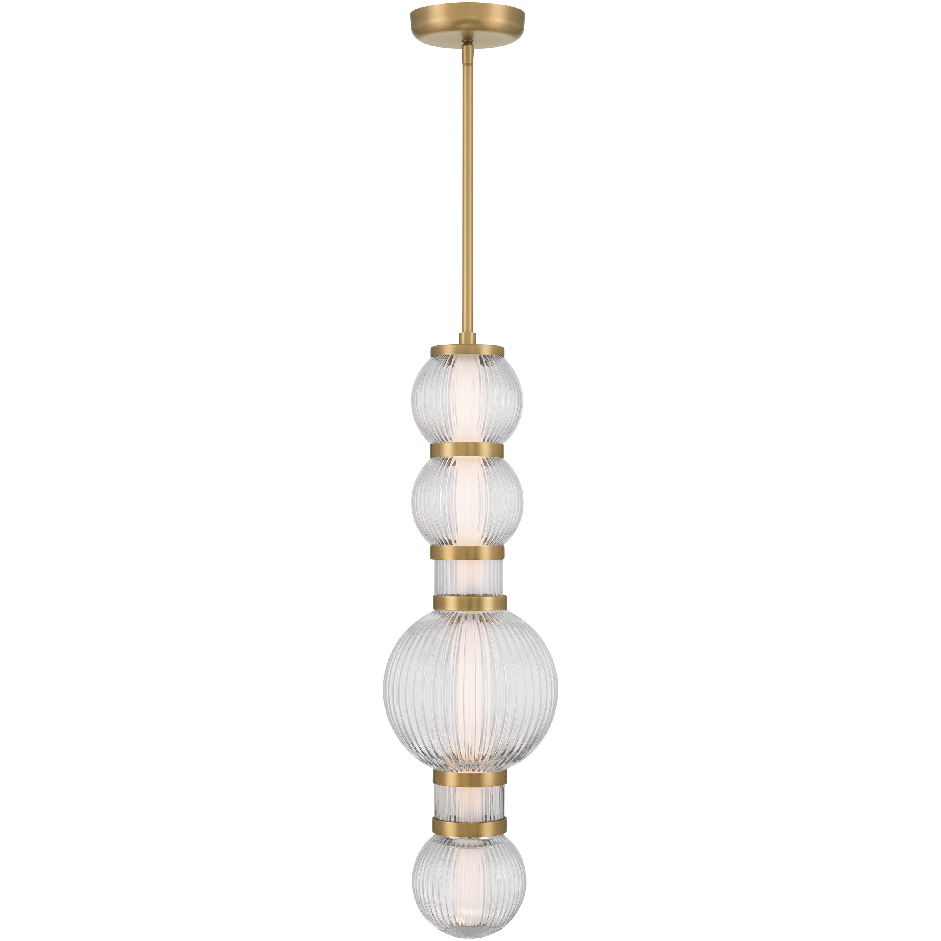 Cordel LED 8 inch Legacy Brass Mini Pendant Ceiling Light