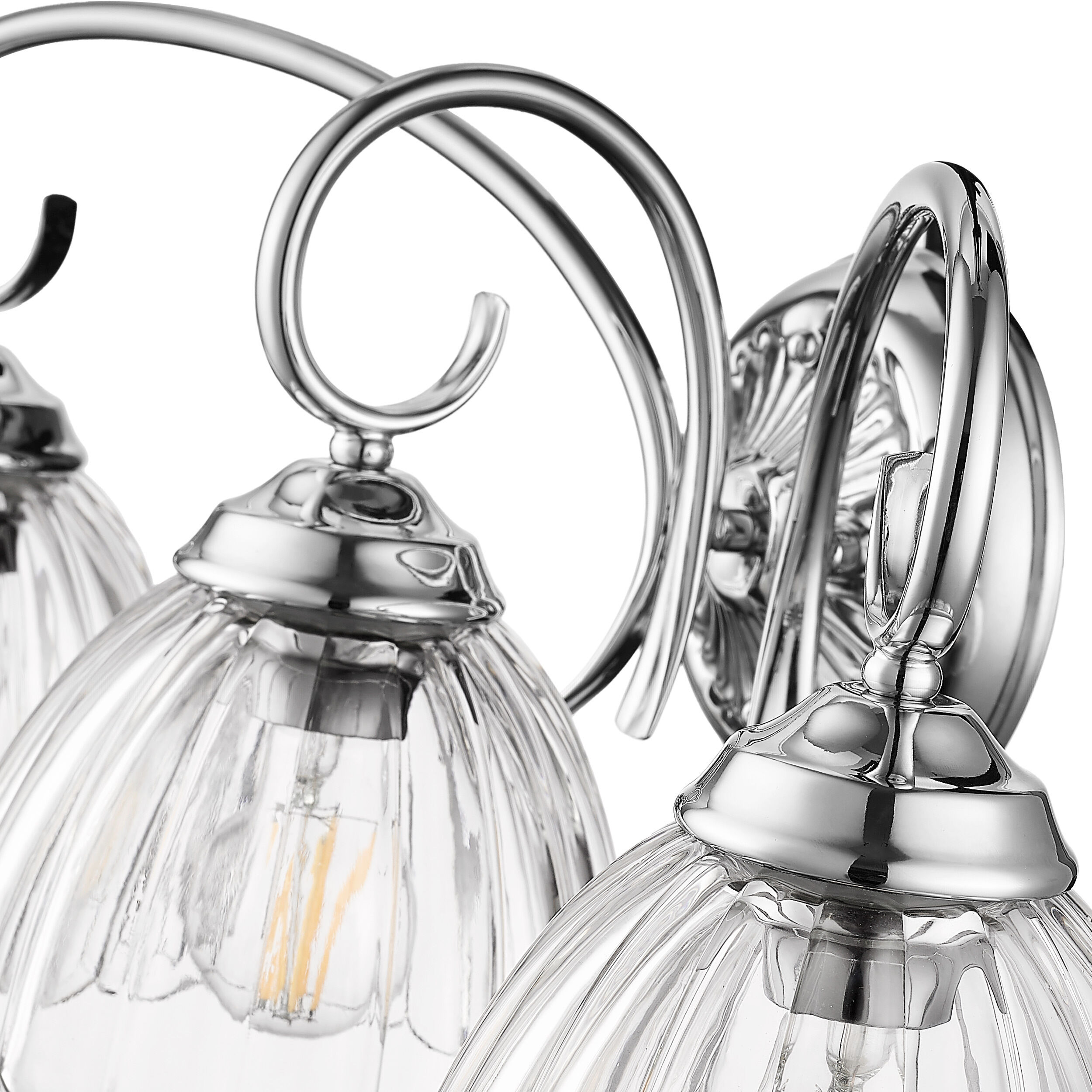 Audra Vanity Wall Light in Chrome