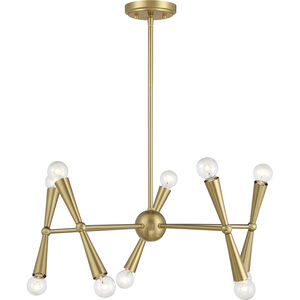 Contemporary 10 Light 24.00 inch Chandelier