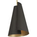 Hillcrest 1 Light 13.5 inch Legacy Brass and Dark Bronze Pendant Ceiling Light
