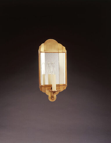 Hunter 1 Light 6.5 inch Dark Antique Brass Wall Sconce Wall Light in Plain Mirror