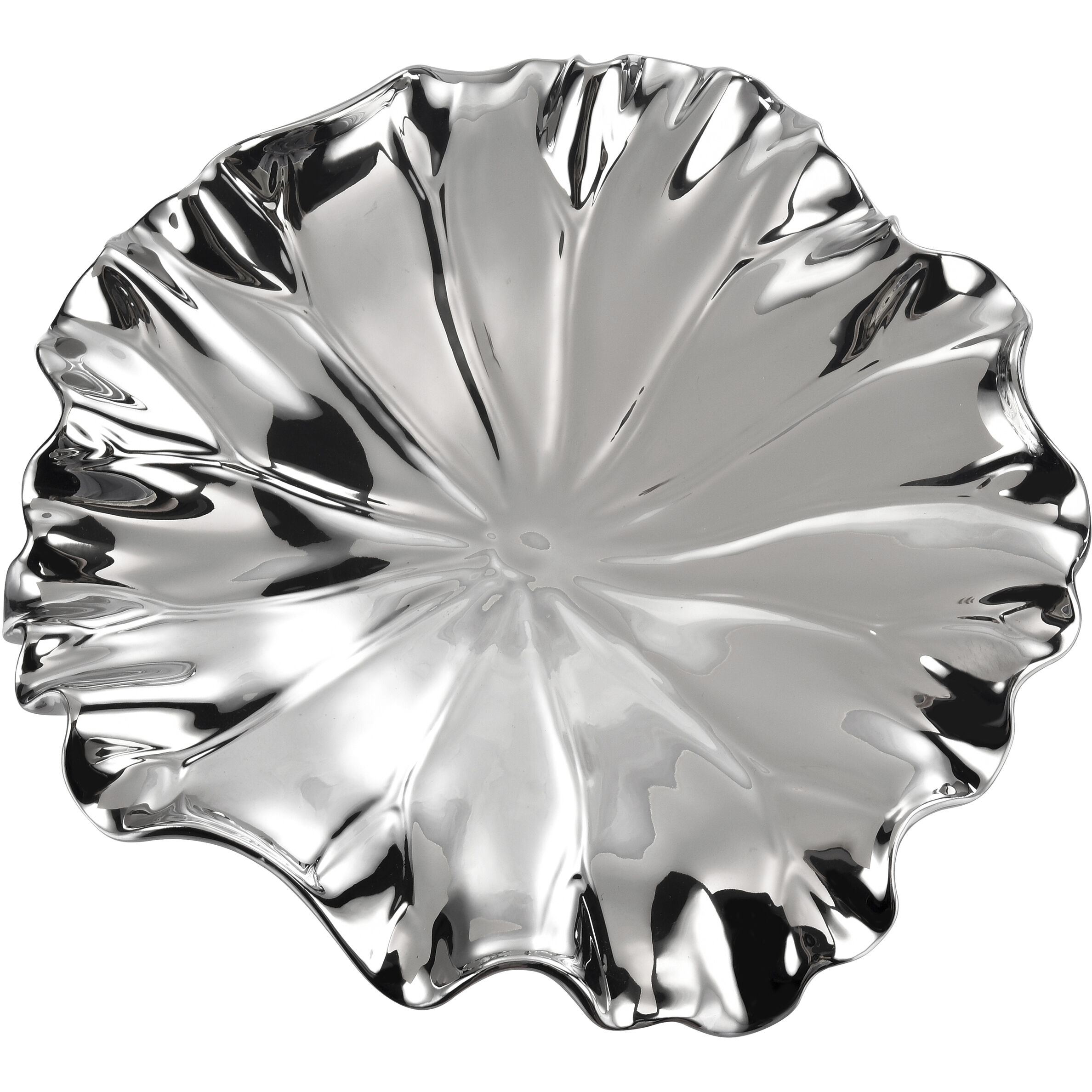 Petal Silver Dimensional Wall Art, Bowl