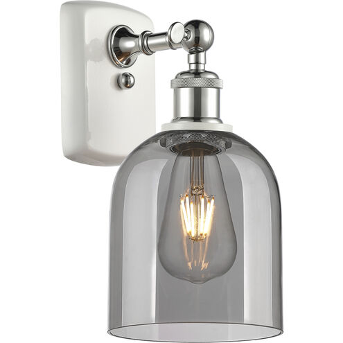Ballston Bella 1 Light 5.5 inch White Polished Chrome Sconce Wall Light