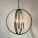 Abel 4 Light 25 inch Antique Silver Pendant Ceiling Light