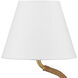 Sirocco 22.25 inch 40 watt Natural and Antique Brass Desk Lamp Portable Light