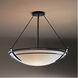 Presidio Tryne 3 Light 35 inch Black Large Scale Pendant Ceiling Light in Sand, Large Scale