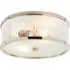 Alexa Hampton Randolph 2 Light 14 inch Polished Nickel Flush Mount Ceiling Light, Large