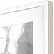 Spring Cascade / Spring Tumble White and Gray and Metallic Framed Art