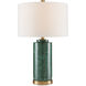 St. Isaac 24 inch 150.00 watt Green/Brass Table Lamp Portable Light