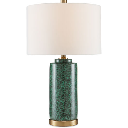 St. Isaac 24 inch 150.00 watt Green/Brass Table Lamp Portable Light