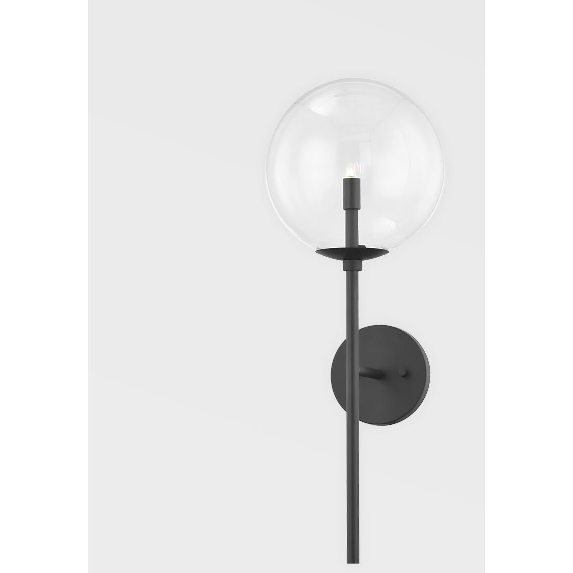 Madrid 1 Light 9 inch Soft Black Wall Sconce Wall Light