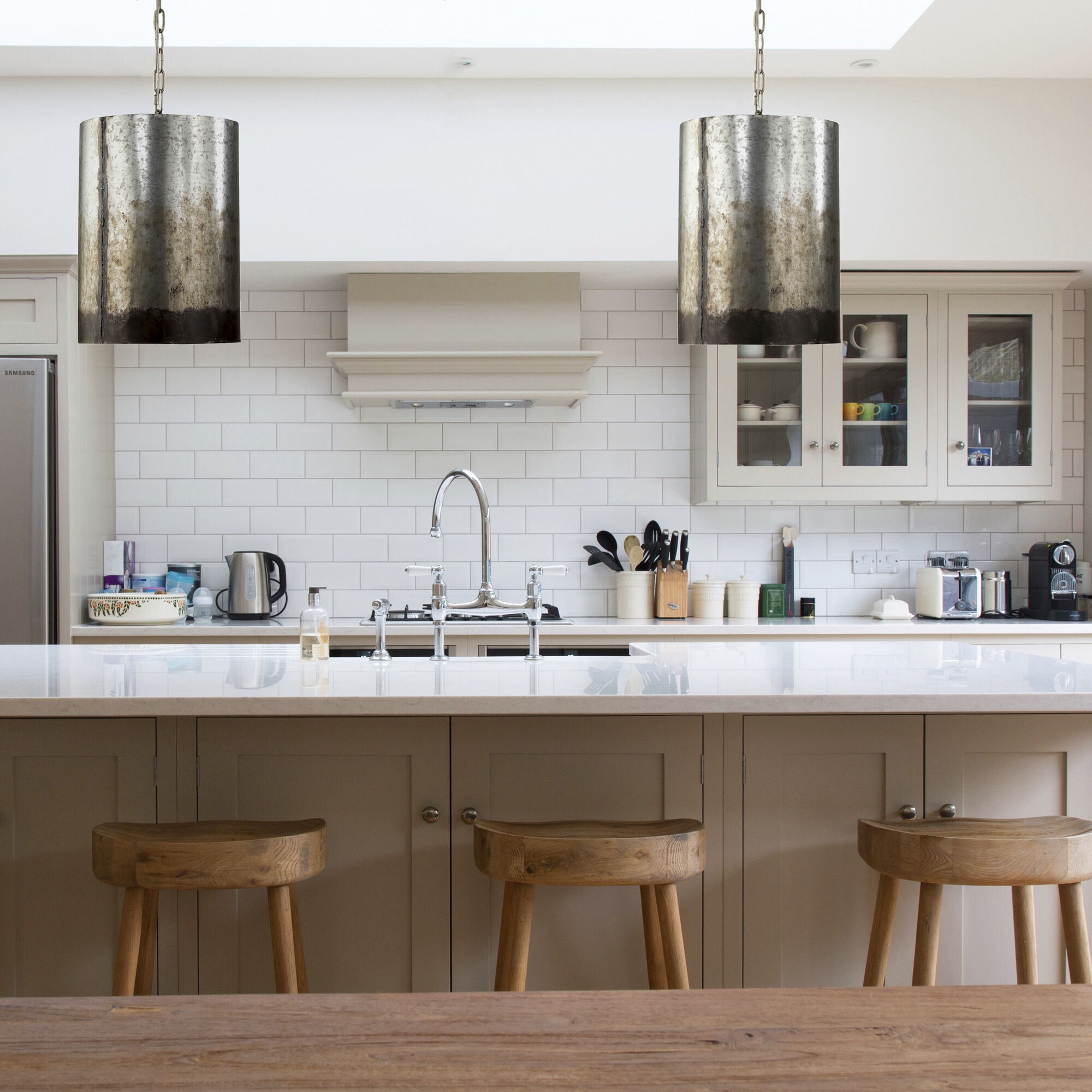 Cannery 2 Light 12 inch Ombre Galvanized Pendant Ceiling Light