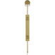Satire 14.75 inch 10 watt Brushed Brass Swing Arm Wall Sconce Wall Light