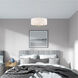 Meridian 4 Light 18 inch Brushed Nickel Pendant Chandelier Ceiling Light 