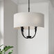 Mairbourne 4 Light 24 inch Matte Black Indoor Pendant Ceiling Light