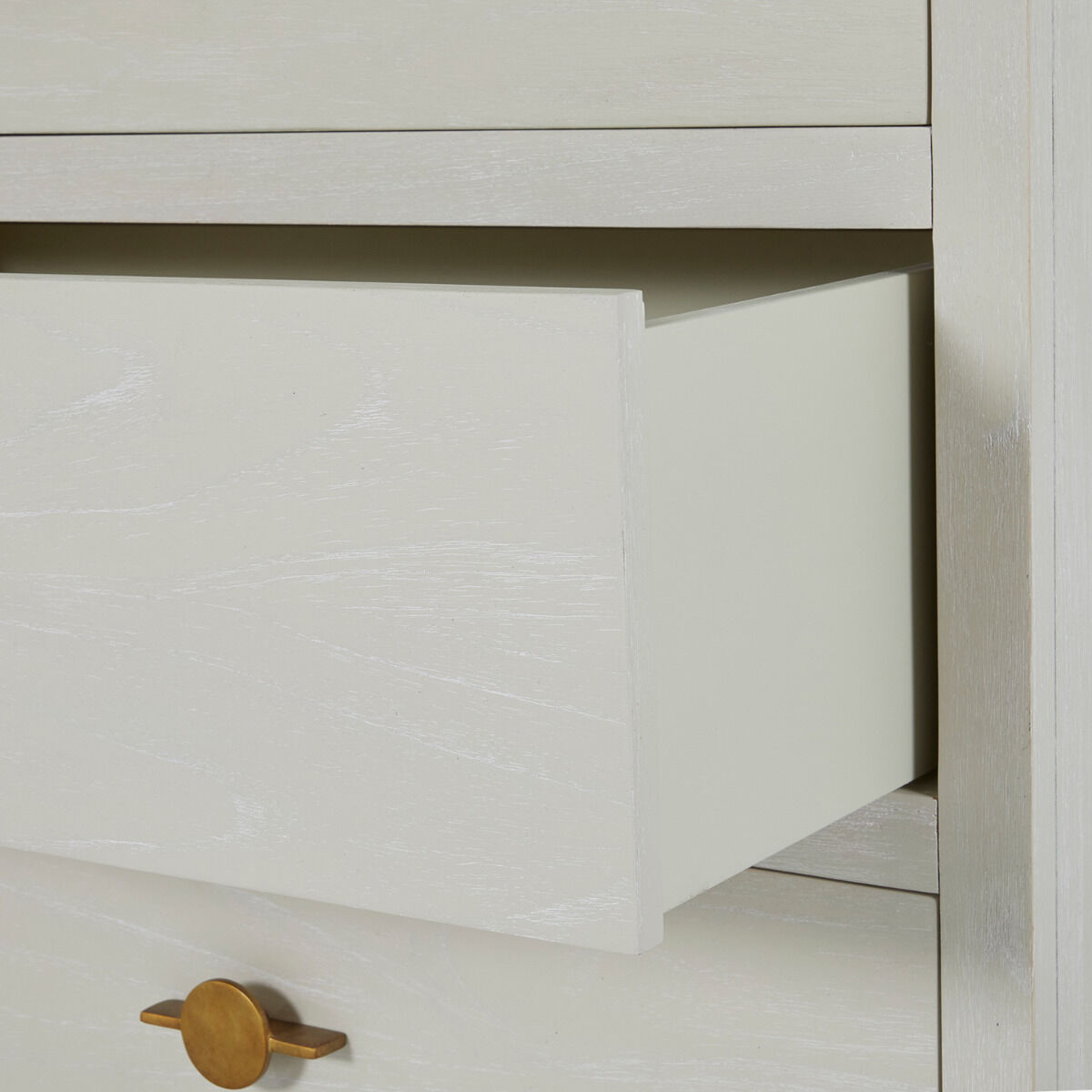 Fairmont Cerused White / Stained Gold Dresser