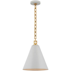 Julie Neill Theo LED 14.25 inch Soft White and Gild Pendant Ceiling Light
