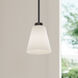 Strayhan 1 Light 5.75 inch Matte Black Mini Pendant Ceiling Light