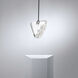 Forever Addesion LED 4 inch Polished Chrome Pendant Ceiling Light in Black Rope, Black Rope