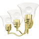 Moreland 3 Light 24 inch Polished Brass Vanity Sconce Wall Light