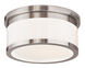 Stafford 2 Light 11.75 inch Brushed Nickel Flush Mount Ceiling Light