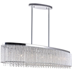 Claire 7 Light 46 inch Chrome Drum Shade Chandelier Ceiling Light