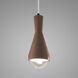 Radiance Collection 1 Light 5 inch Canyon Clay with Matte Black Pendant Ceiling Light