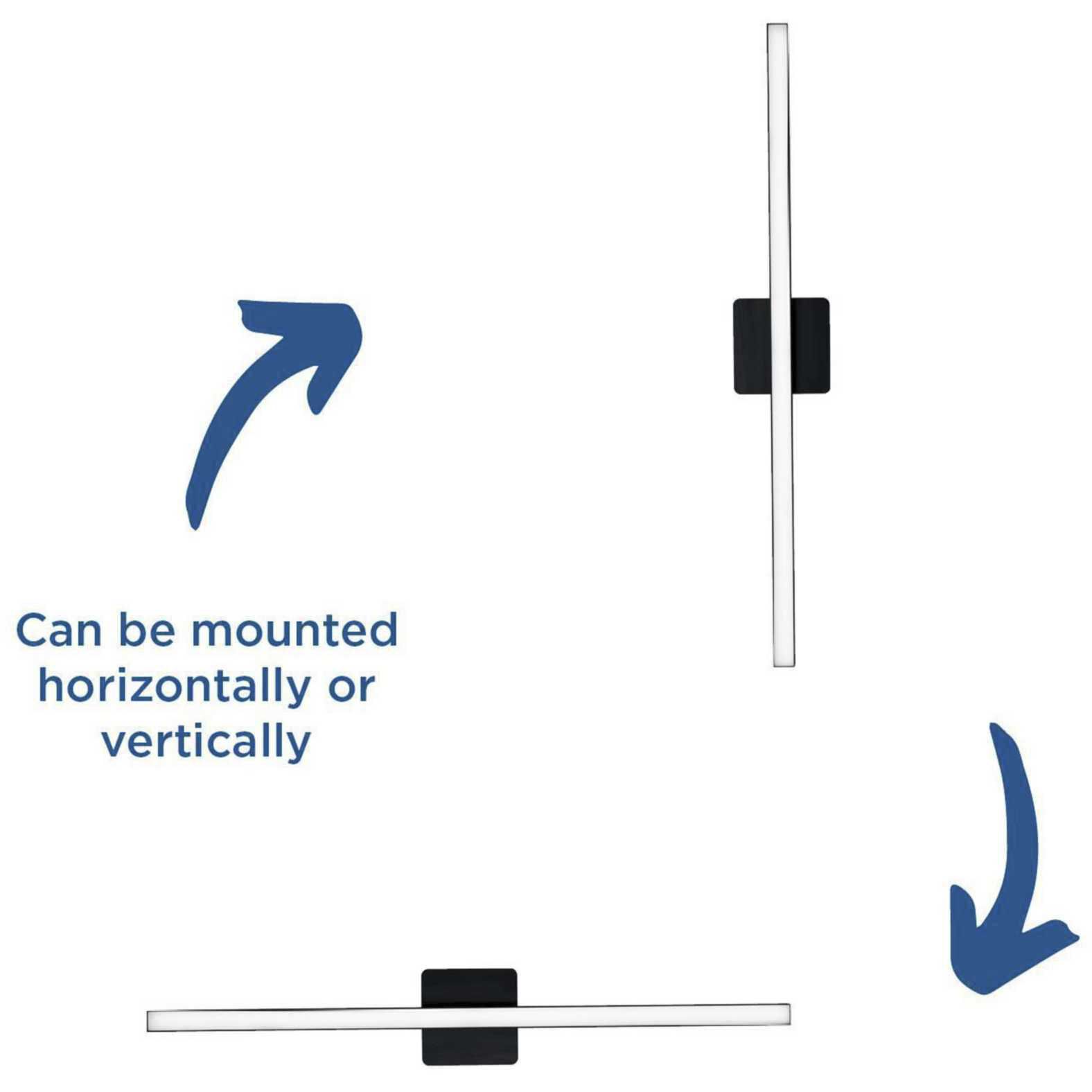 Phase 4 LED LED 32 inch Matte Black Linear Vanity Light Wall Light