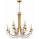 Bridgehampton 12 Light 32 inch Antique Gold Chandelier Ceiling Light in Clear Hand Cut