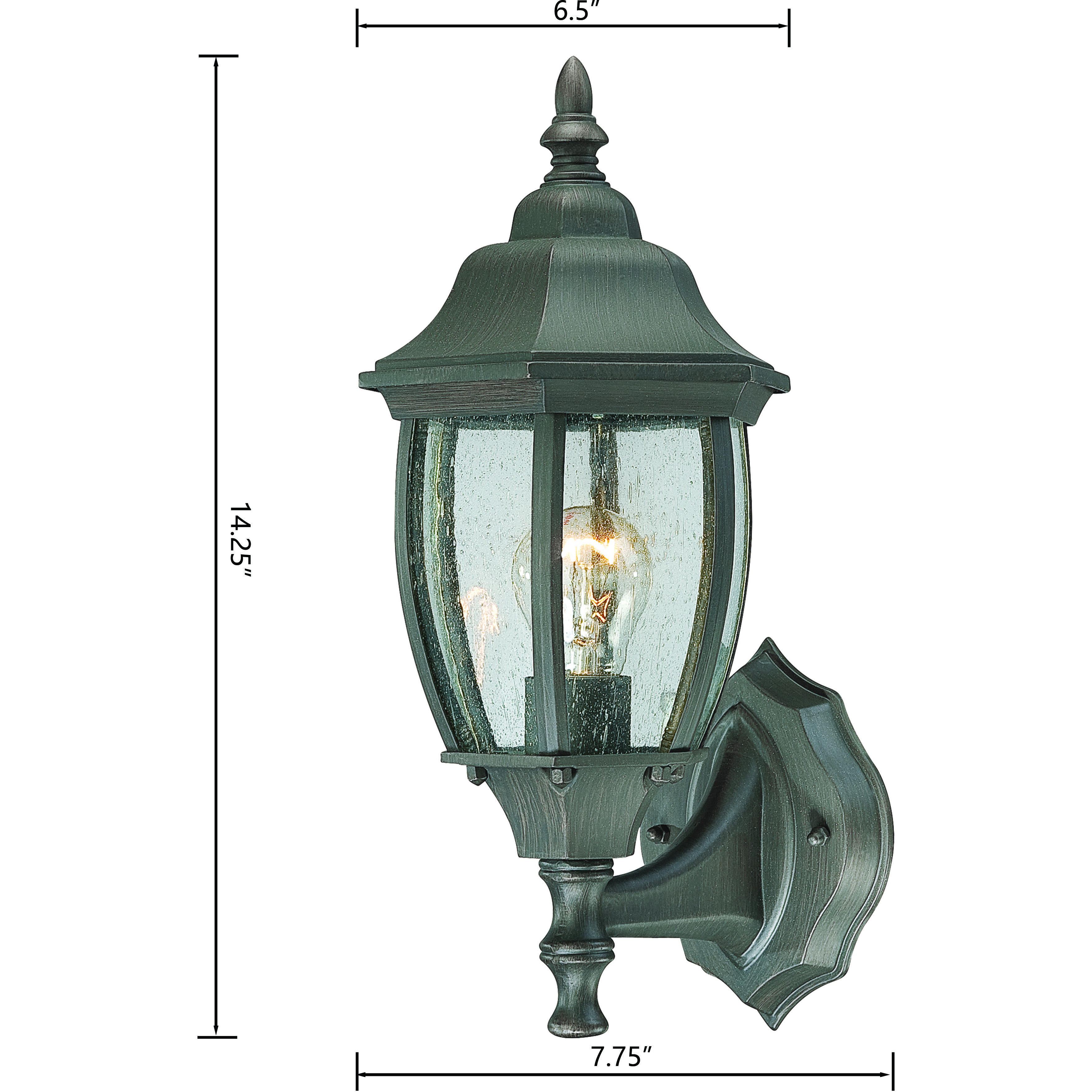 Covington 1 Light 14.25 inch Painted Bronze Outdoor Sconce