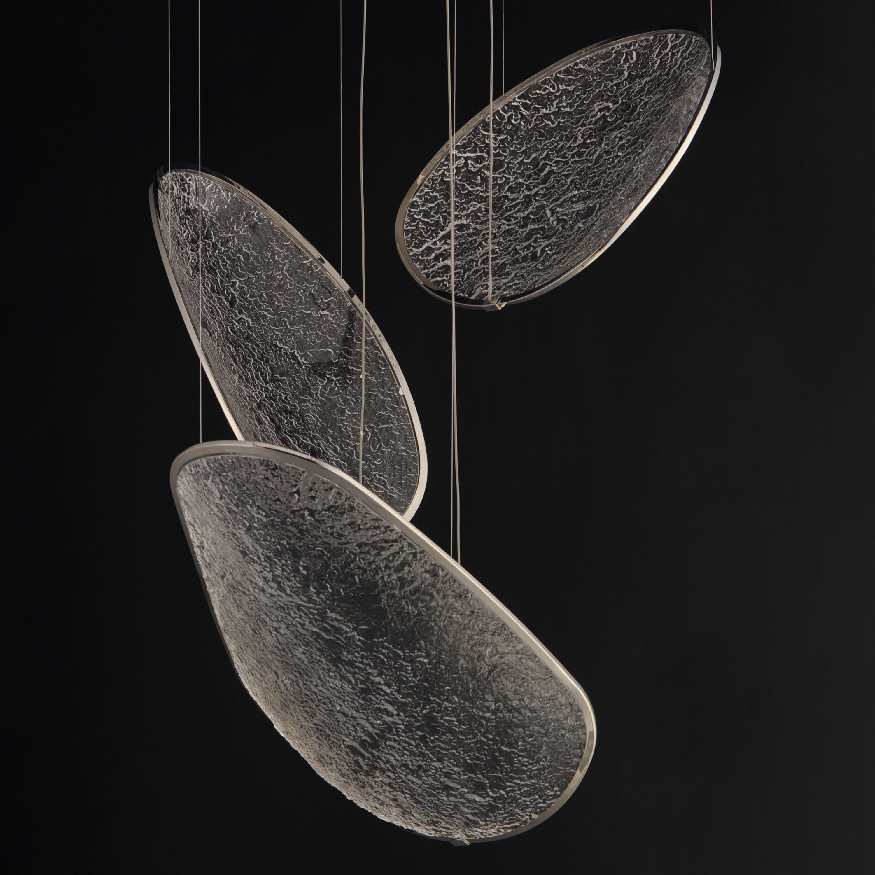 Moonscapes LED 28.5 inch Polished Chrome Multi-Light Pendant Ceiling Light