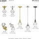 Brussels 1 Light 7 inch Polished Nickel Crystal Semi-Flush Ceiling Light