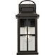 Williamston 1 Light 14 inch Antique Bronze Outdoor Wall Lantern, Medium