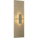 Aperture 1 Light 6.5 inch Soft Gold ADA Vertical Sconce Wall Light in White Art