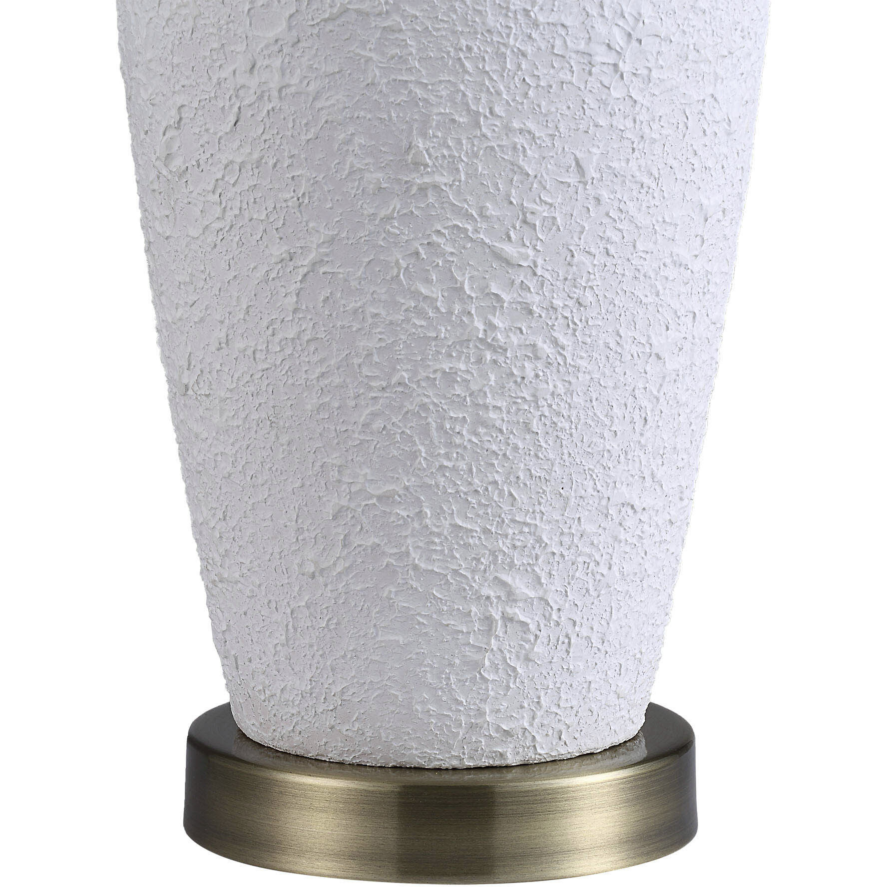 Nissa 25.5 inch 100 watt White and Antique Brass Table Lamp Portable Light