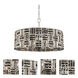 Modello 8 Light 30 inch Chrome Pendant Ceiling Light