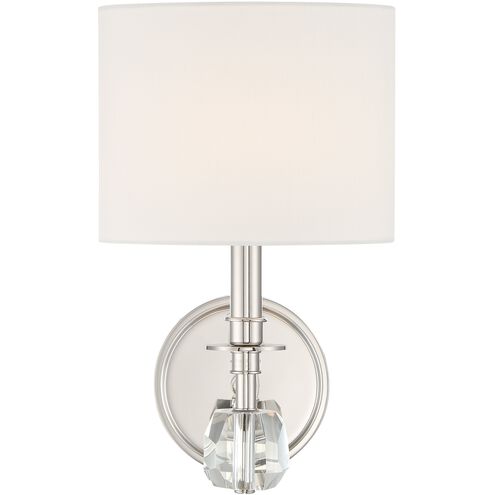 Chimes 1 Light 8 inch Polished Nickel Sconce Wall Light