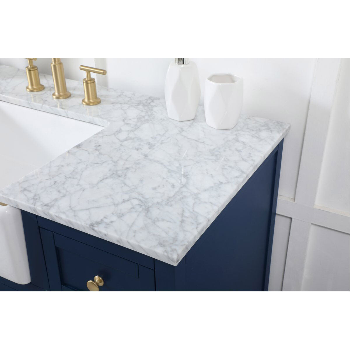 Franklin 48 X 22 X 35 inch Blue Bathroom Vanity Cabinet